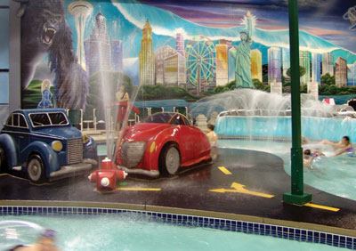 Metropolis Resort’s

Chaos indoor waterpark has a uniquely original theme that plays off

children’s wildest imaginations