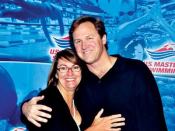 Conference keynoter Shelley Taylor-Smith with Bob Placak, founder of the RCP Tiburon Mile swim event in San Francisco.