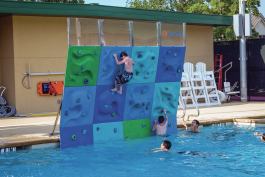 Climbing the walls: Temporary climbing walls, which attach to the deck with anchors, are portable and can be moved when not in use, offering an ideal solution to many existing installations.