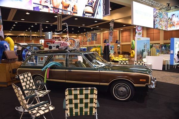 A 1976 Dodge Aspen helped WhiteWater West earn the Best Booth Award at the WWA Show in October.