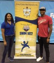 U.S. Olympian Maritza McClendon and Cullen Jones.