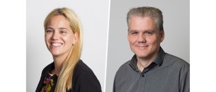 Left: Virginie Guilbeault, now executive vice president. Right: Louis Parent, now vice president of operations.