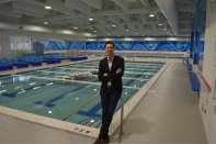 Company President Chris DeJong at a Big Blue Swim School location