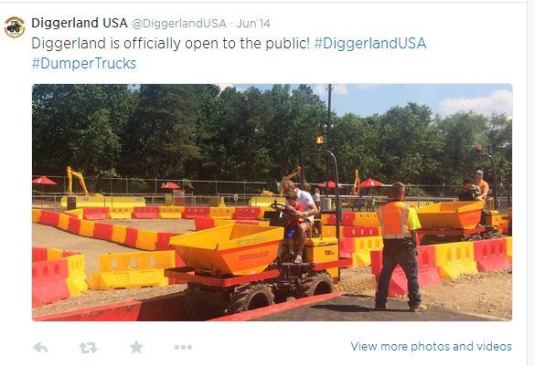 That was fast! Seems like just yesterday that we 
reported on the construction of this New Jersey-based, construction-themed amusement park that sits adjacent to the waterpark Sahara Sam’s Oasis, and now 
@DiggerlandUSA is open for business. #AISwimSocial