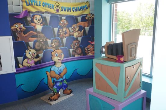 Murals and custom-made sculptures throughout the site provide an animated take on the ocean theme.