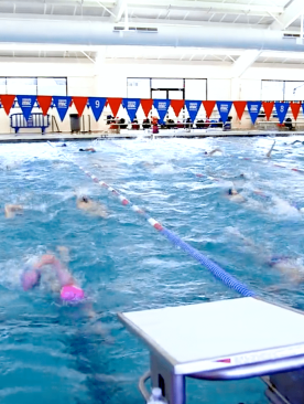 Photo taken at SwimMAC Carolina, a training center and swim school, that adopted Clear Comfort’s low-chlorine, secondary sanitation system for a healthier water and air quality.