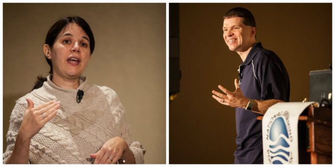 Instructors (L-R): Michele Hlavsa (CDC); James Amburgey, Ph.D. (University of North Carolina, Charlotte)