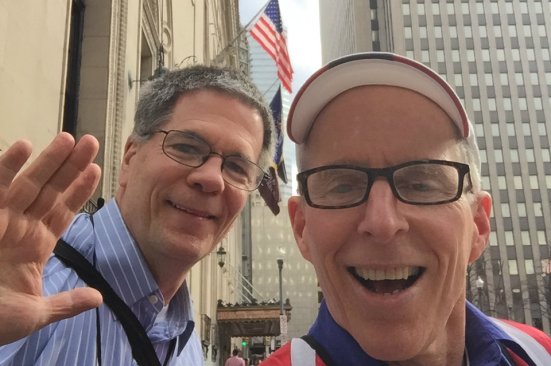 SKWIM officials Executive Director Mark Rauterkus, left, and Kevin McCarthy, founder.