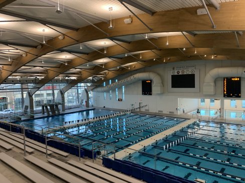 Shawnee Mission School District Aquatic CenterArchitect: ACI BolandAquatic Designer/Consultant: Counsilman-Hunsaker