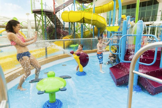 The $3.5 million spraypark includes two climbable play structures with their own slides. The first, geared toward toddlers, includes small squirting elements.