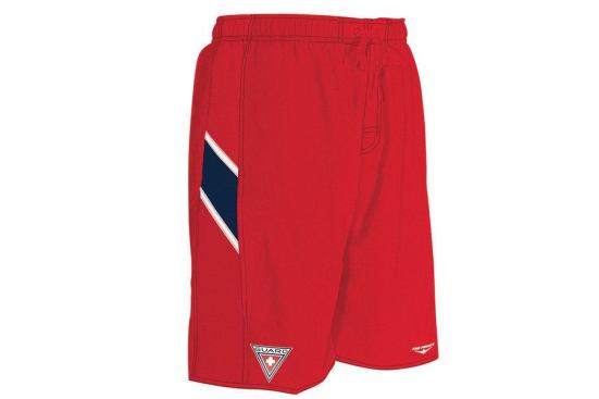 The Finals offers Male Guard Splice Trunk, with sanded polyester shell for quick dry time. It includes 100 percent polyester mesh lining, two on-seam pockets and elastic waist with drawstring. The trunk is available in sizes S – XXL, and color options include red/navy, navy/red and royal/navy. It's also available without the guard logo. Contact: 800.345.3485; thefinals.com